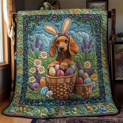 Rynx | Floral Dachshund Easter Blanket
