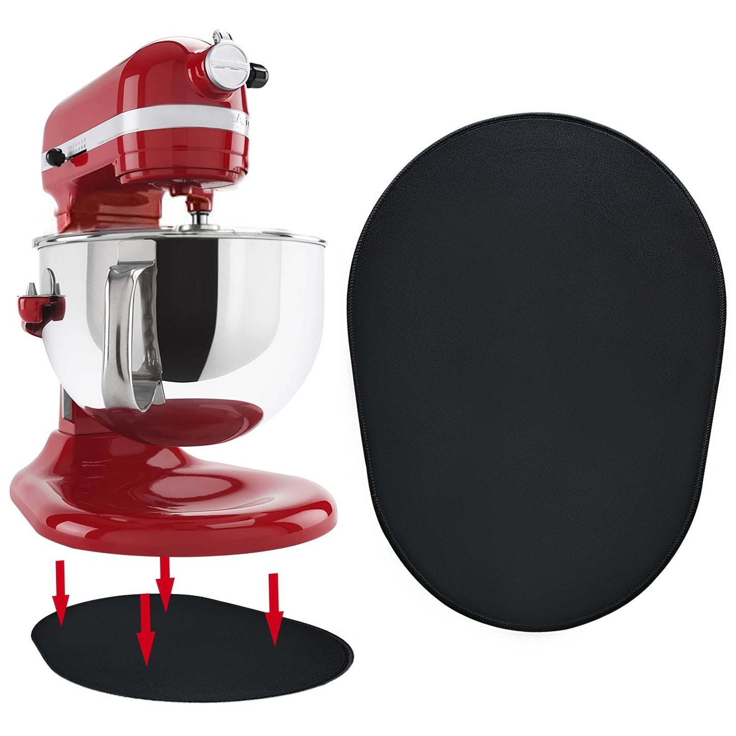 Rynx | Sliding Mat for KitchenAid Mixer – Mover Slider Pad for 5-8 Qt Bowl Lift Stand Mixer – Compatible with 4.5-5 Qt Tilt-Head Kitchen Mixers