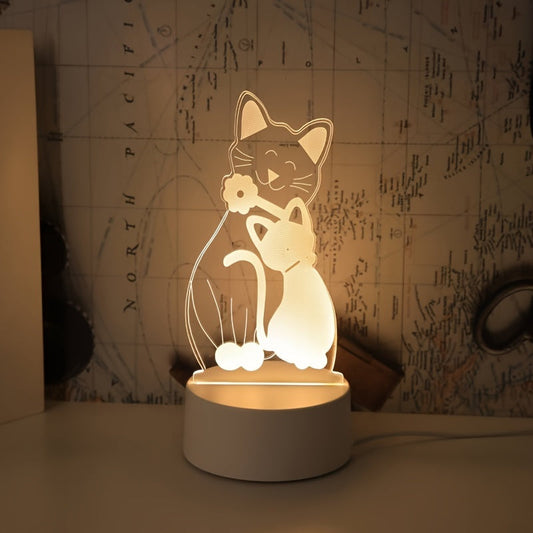 Rynx | GlowPair - Art Deco Dimmable Cat Pair Night Light