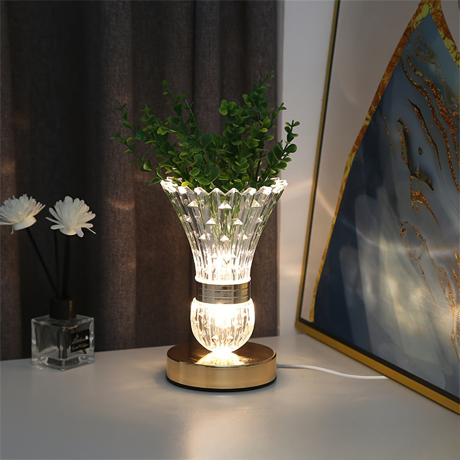 Rynx | VaseLight - LED Crystal Table Lamp with Dimmable Ambiance