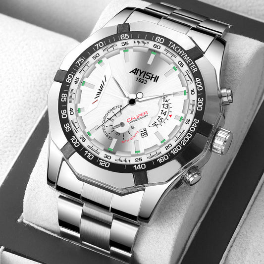 Rynx | Luminous Waterproof Automatic Calendar Skeleton Watch