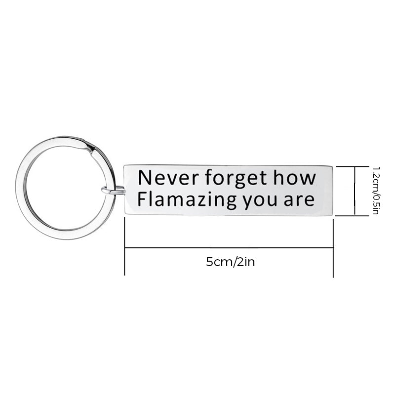 Rynx | Inspiring keychain made of stainless steel