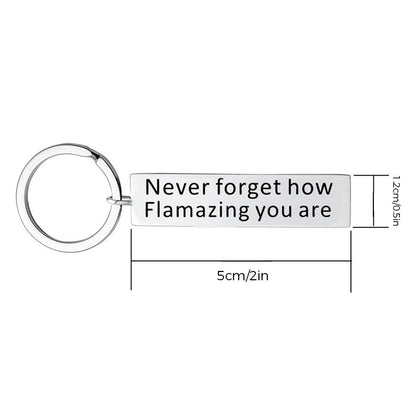 Rynx | Inspiring keychain made of stainless steel