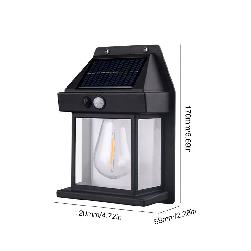 Rynx | Solar Wolfram Wall Light for Outdoor Use