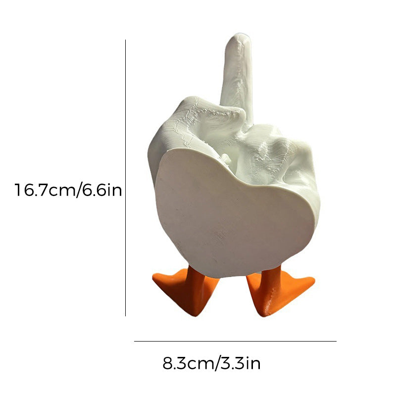 Rynx | Duck ornament in the shape of the middle finger