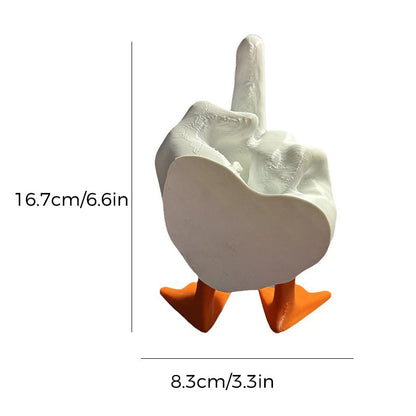 Rynx | Duck ornament in the shape of the middle finger