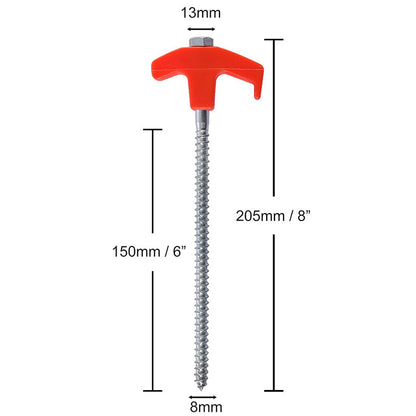 Rynx | Rotatable tent pegs with thread