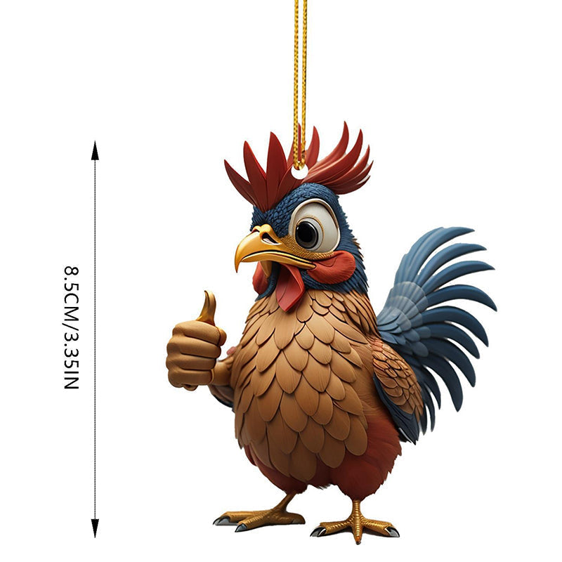 Rynx | Cartoon Rooster Decorative Ornaments