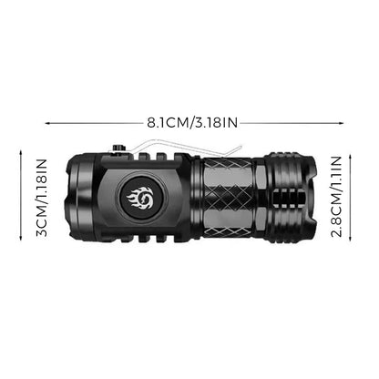 Rynx | Mini flashlight with three-eyed monster