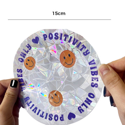 Rynx | PVC Colorful Adsorption Rainbow Glass Window Stickers, 6 pcs