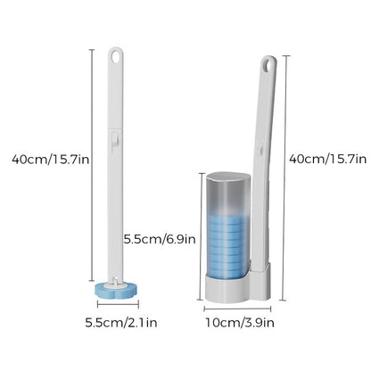 Rynx | Toilet Wall Kit, Disposable Toilet Cleaning System with 18 Refill Heads