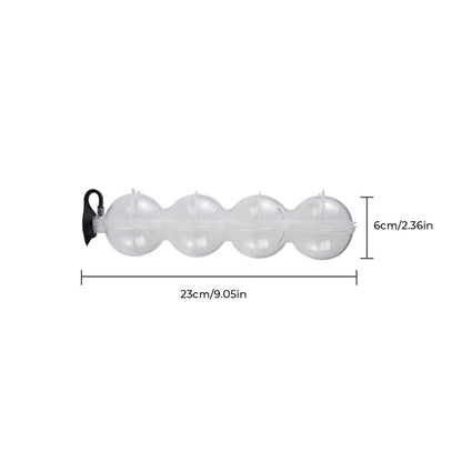 Rynx | Round Cylindrical Ice Ball Maker - 4 Perfect Refreshing Ice Sphere Cubes