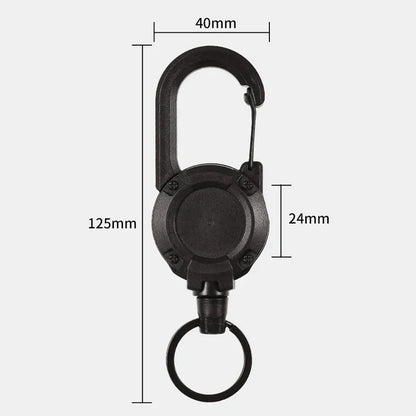 RYNX | Outdoor Automatic Retractable Wire Rope Luya Theft-Proof Tactical Keychain