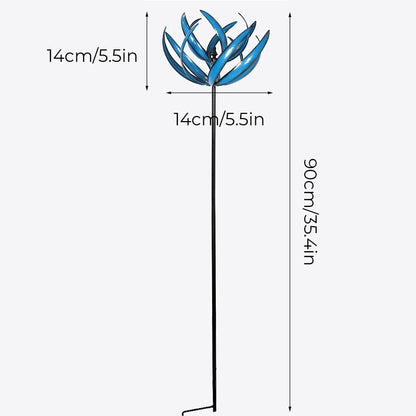 Rynx | Blue Wind Spinner made of Metal