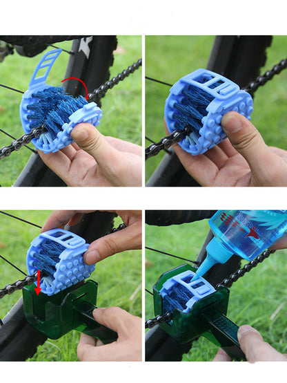 Rynx | Bicycle Chain Cleaning Scrubber Brush Set Cycling Cleaning Set Mountain Bike Wash Cleaning Tools
