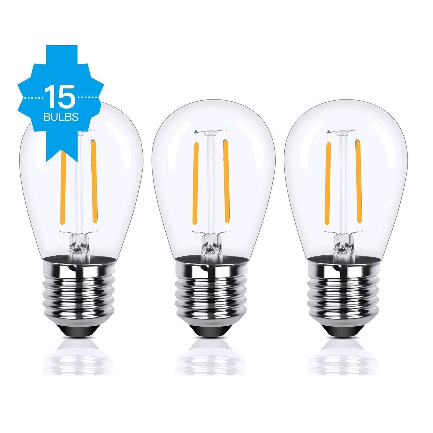 Rynx | 48 Ft. LED Light Chains Outdoor Commercial Quality Waterproof Bulbs