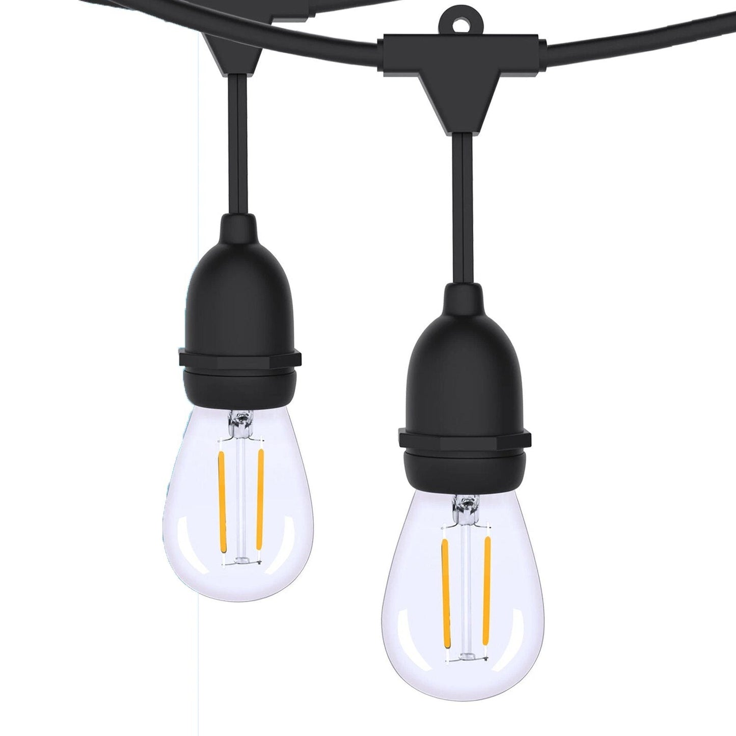 Rynx | 48 Ft. LED Light Chains Outdoor Commercial Quality Waterproof Bulbs