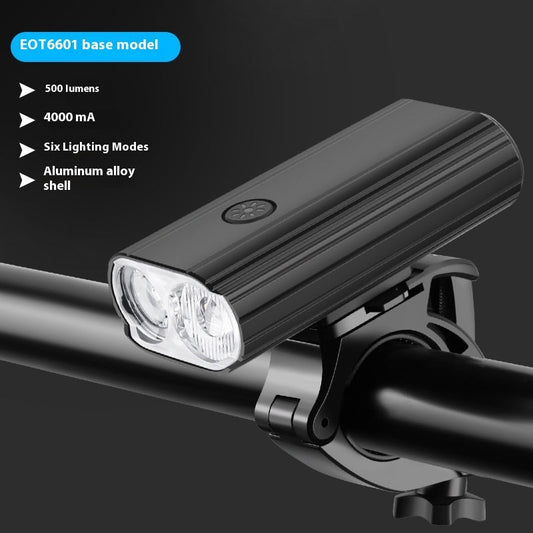 Rynx | L2 2 Bicycle Light TYPE-C Rechargeable Aluminum Alloy Bright Headlight Can Be Installed For Lifting Night Ride