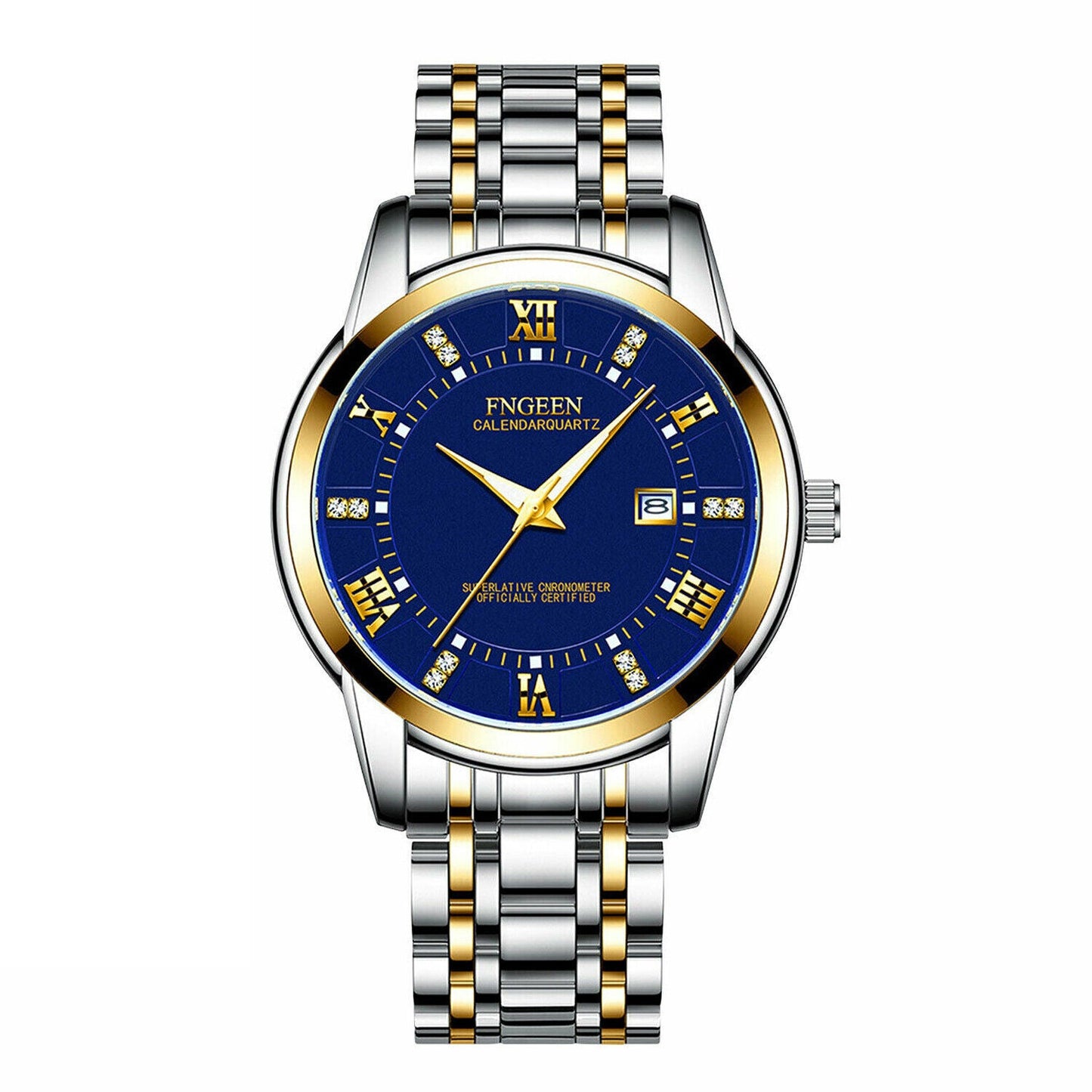 Rynx | Stainless Steel Watch For MEN Quartz Luminous Classic Watches For Dad Elder