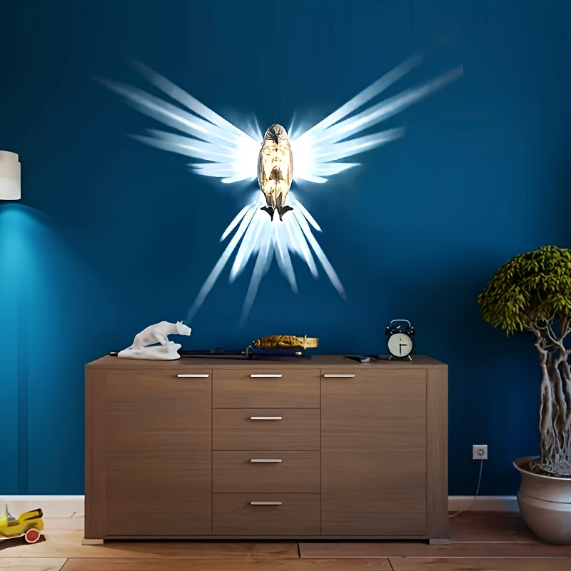 Rynx | OwlGlow - Geometric Owl LED Wall Decoration for Seasonal Celebrations