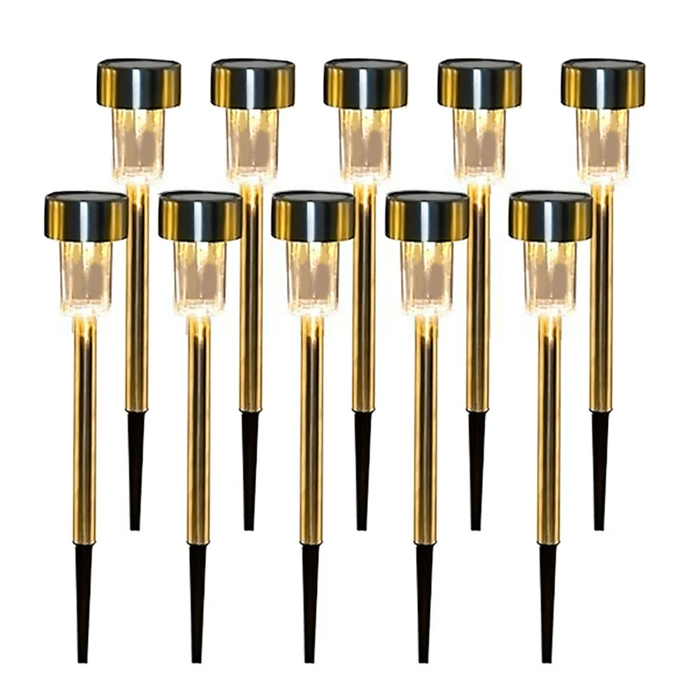 Rynx | Stainless Steel Outdoor Solar Light for Path - Waterproof, LED Landscape Lighting Solar Powered Lights Solar Garden Lights for Walkways Patio Garden