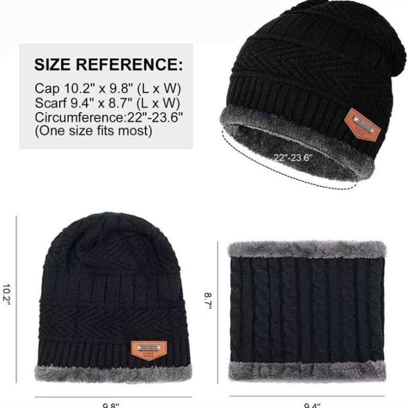 Rynx | Unisex Warm Winter Hat and Scarf Set