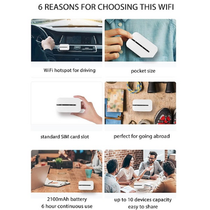 Rynx | MTech 4G LTE Mobile Wifi Pocket Router with One SIM Card Slot