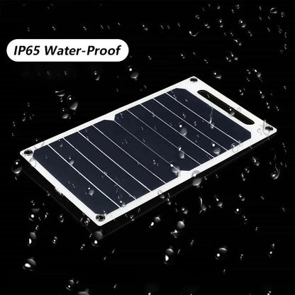 RYNX | Solar Panel With Portable Usb Battery, Waterproof