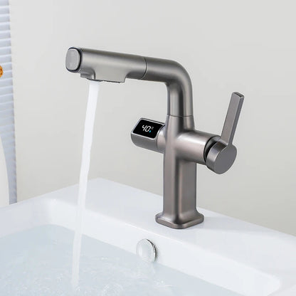 Rynx | Elegant House Brass Aqua View Bathroom Digital Faucet
