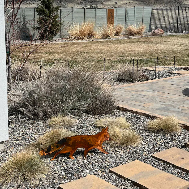 Rynx | Metal Fox Garden Decoration