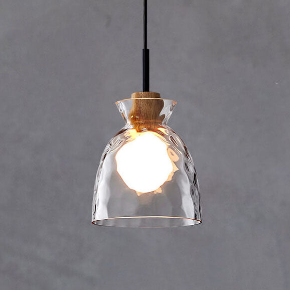 Rynx | LumaCrystal Nordic Pendant Light | Clear ribbed glass | 1-light | Scandinavian design | Decor for home