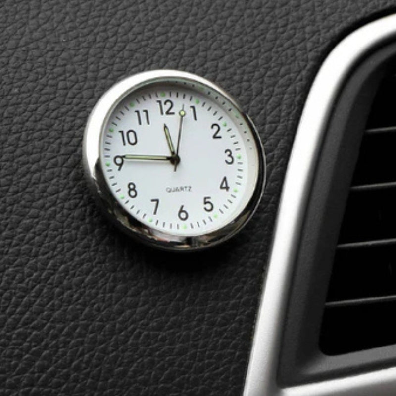 Rynx | AutoTime Mini Analog Watch – Self-adhesive and Stylish Design for Car Interior
