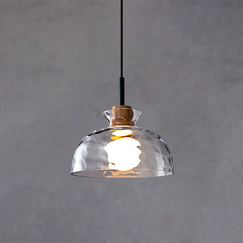 Rynx | LumaCrystal Nordic Pendant Light | Clear ribbed glass | 1-light | Scandinavian design | Decor for home