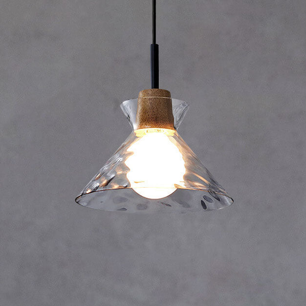 Rynx | LumaCrystal Nordic Pendant Light | Clear ribbed glass | 1-light | Scandinavian design | Decor for home