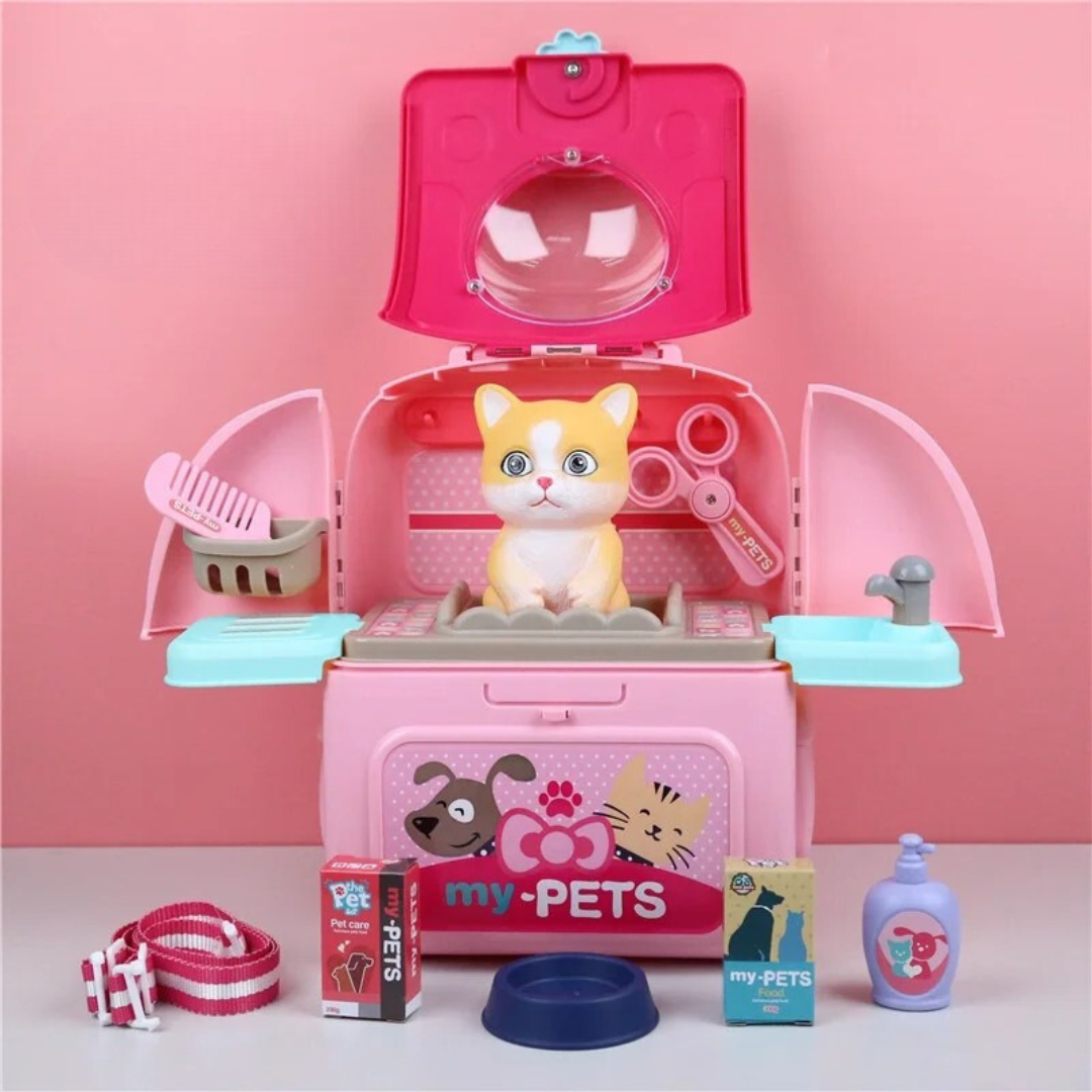 Rynx | Pet Paradise - Portable Pet Grooming Kit - For Kids - Play And Learn