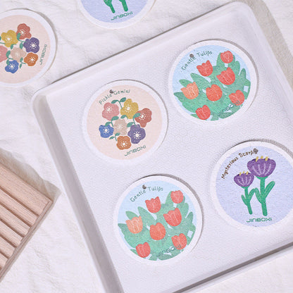 Rynx | Kitchen Flower Print Wood Pulp Cotton Cloth
