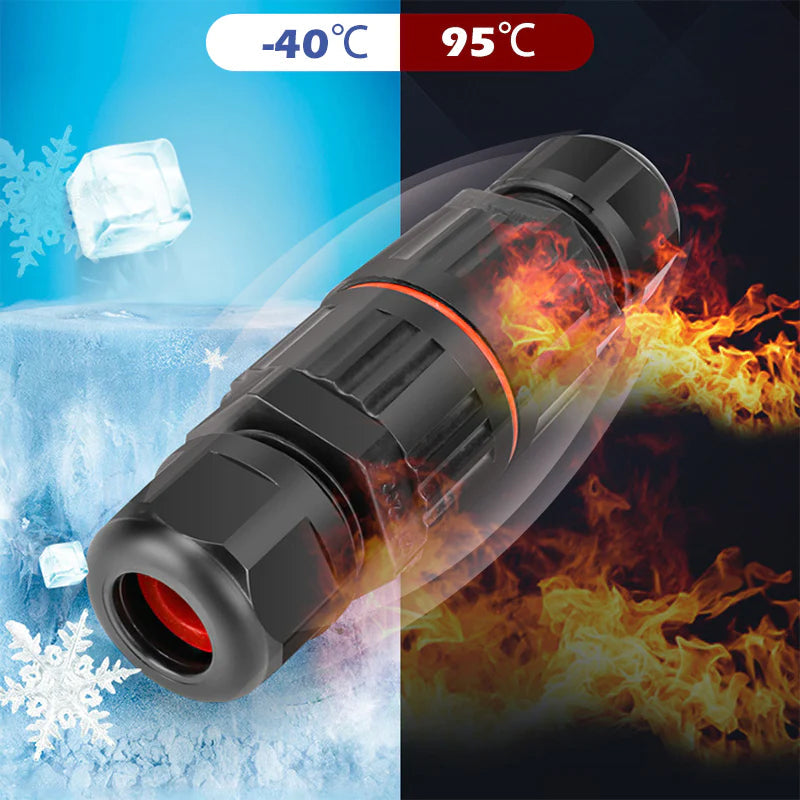 Rynx | Weatherproof electric cable connector for outdoor use
