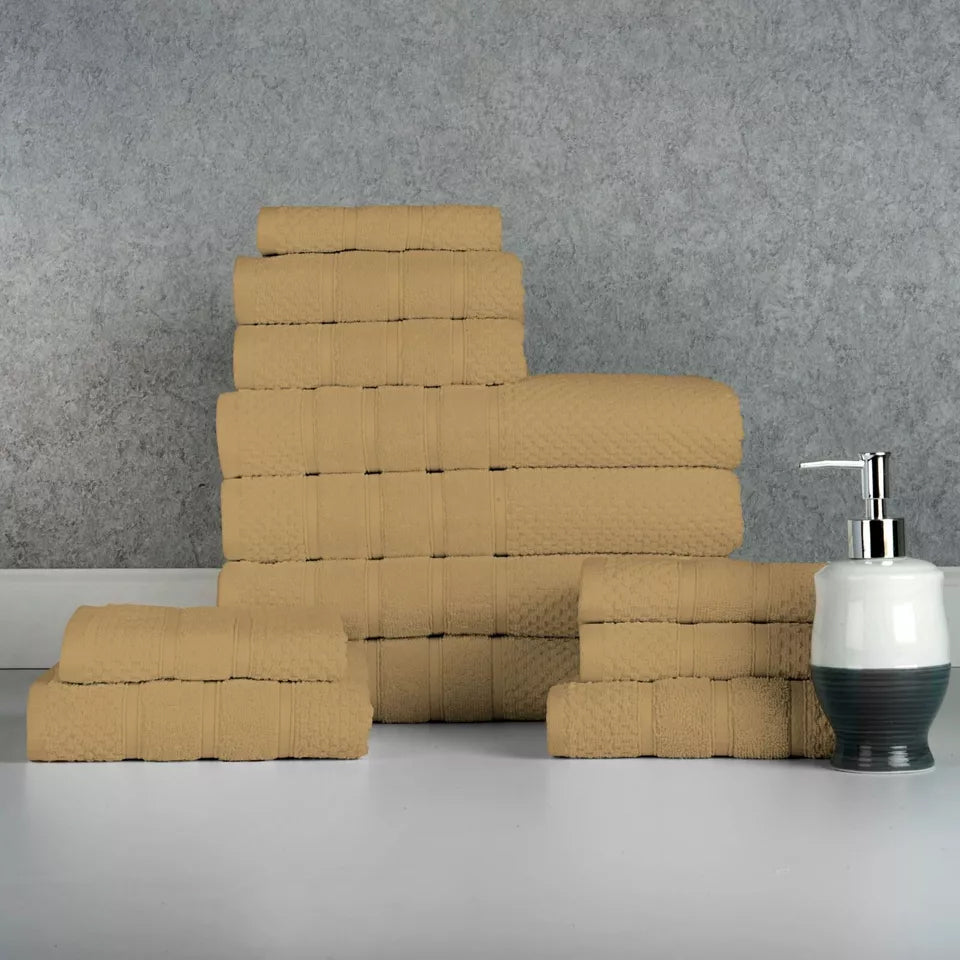 Rynx | 12-piece: Bibb Home Egyptian Cotton Towel Set