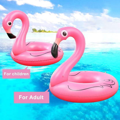 Rynx | FloatEase Flamingo Pool Swim Ring | Inflatable XXL Swim Tire | Summer Pool Toy | Party Decor