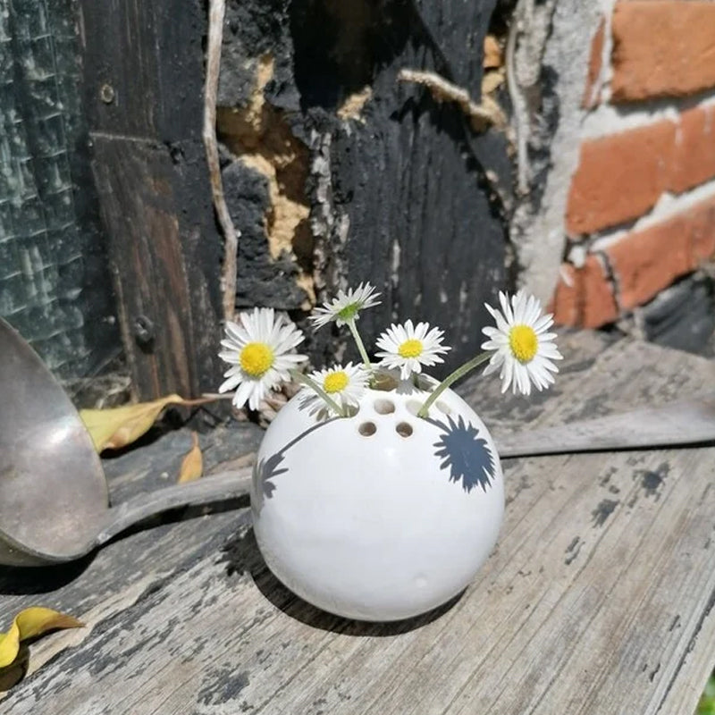 Rynx | Perforated handmade vase flower stone table decoration