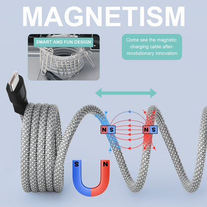 RYNX | Tangle-free magnetic charging cable: Strong magnet and fast charging