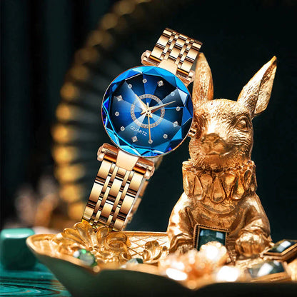 RYNX | Waterproof Women'S Watch With Starry Clear Diamond Dial