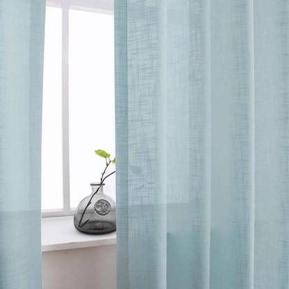 Rynx | Ela Linen Appearance Semi Transparent Curtains Tulle