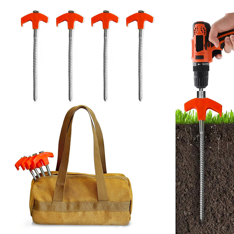 Rynx | Rotatable tent pegs with thread