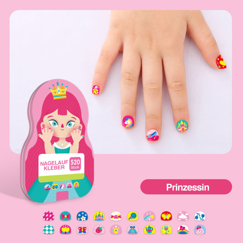 Rynx | Nail Sticker Set for Kids (520 Pieces)