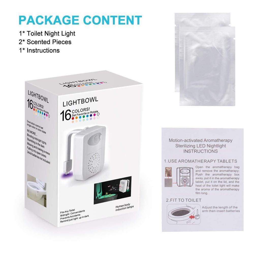 Rynx | 16 Colors LED Toilet Night Light--Upgrade UV Sterilization