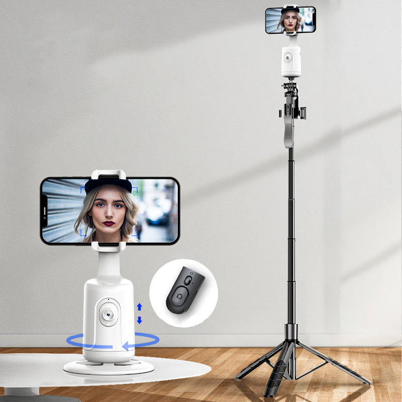 RYNX | 📸360° Rotation Smart Auto Face Object Tracking Holder White With a selfie tripod