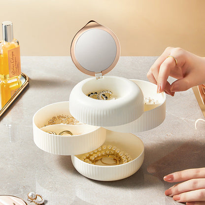 Rynx | Elegant stackable jewelry box – Practical storage with mirror and elegant design