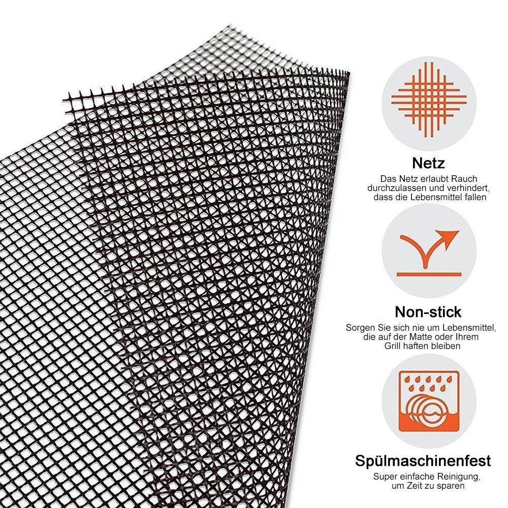 Rynx | Teflon mesh grill mat non-stick reusable, rectangular 33x40 cm, 1/3 pc