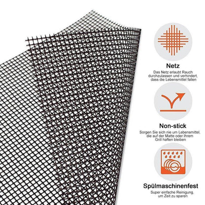 Rynx | Teflon mesh grill mat non-stick reusable, rectangular 33x40 cm, 1/3 pc